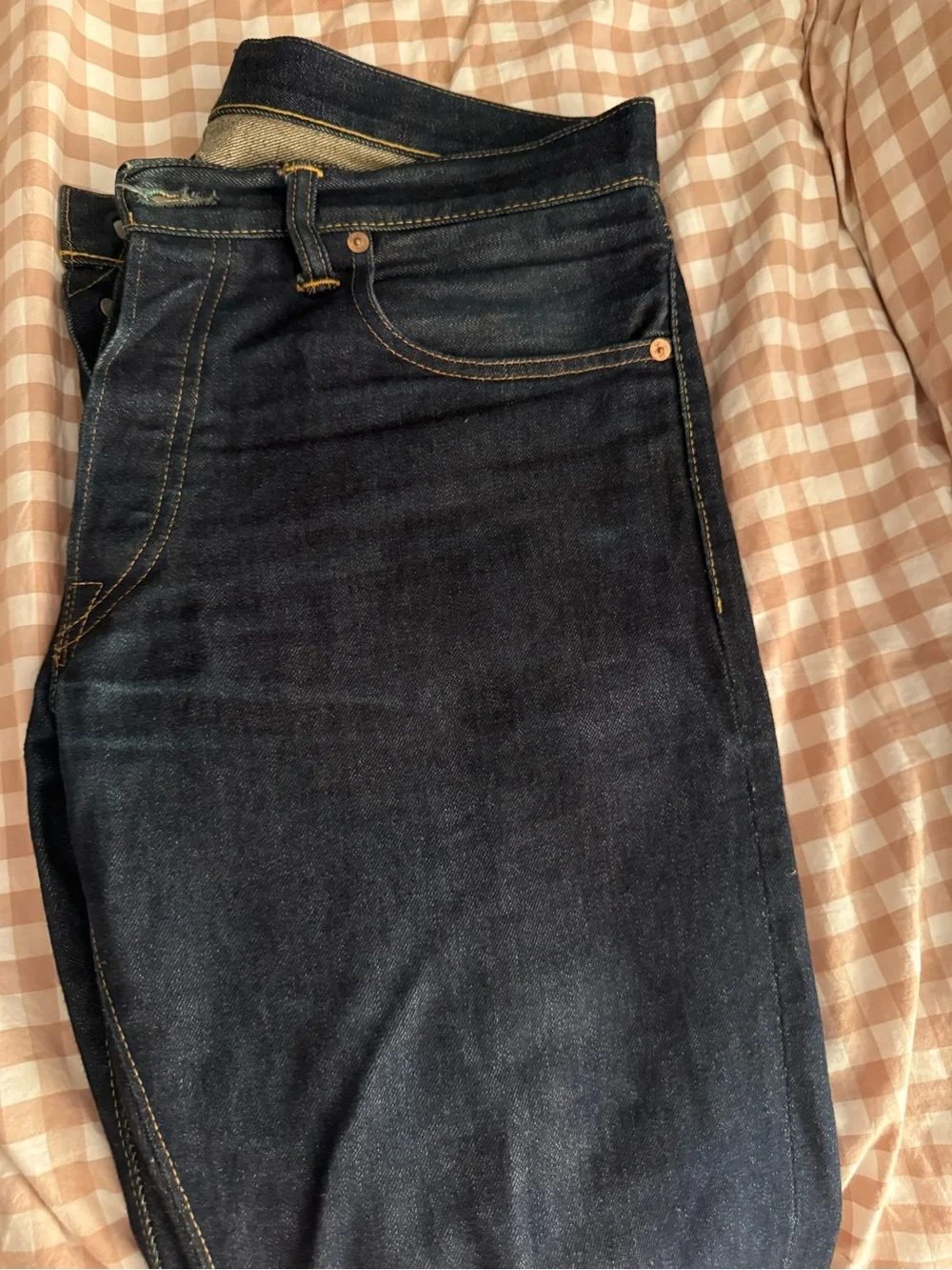 Men’s double RL jeans size 34x32 (altered length ) slim fit